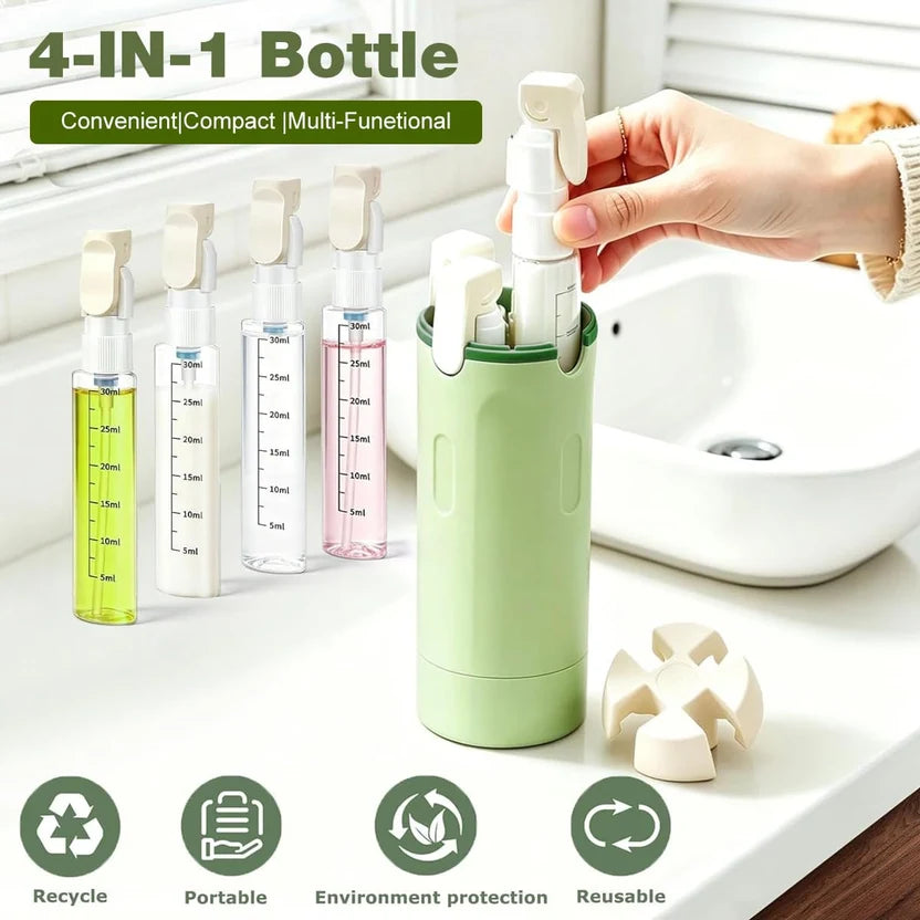 4 In 1 Travel Dispenser Portable Travel Bottles