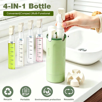 4 In 1 Travel Dispenser Portable Travel Bottles