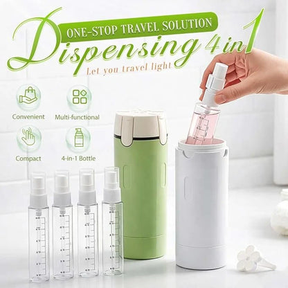 4 In 1 Travel Dispenser Portable Travel Bottles
