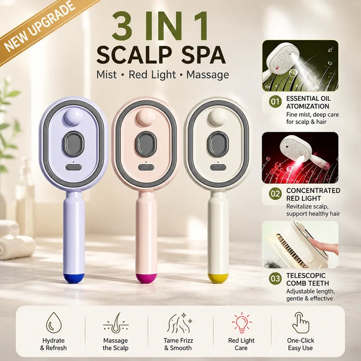 Electric Mist-Spraying Massage Cushion Brush