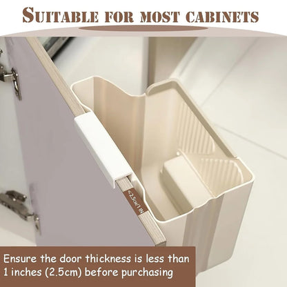 Wall Mounted Foldable Trash Can Bin