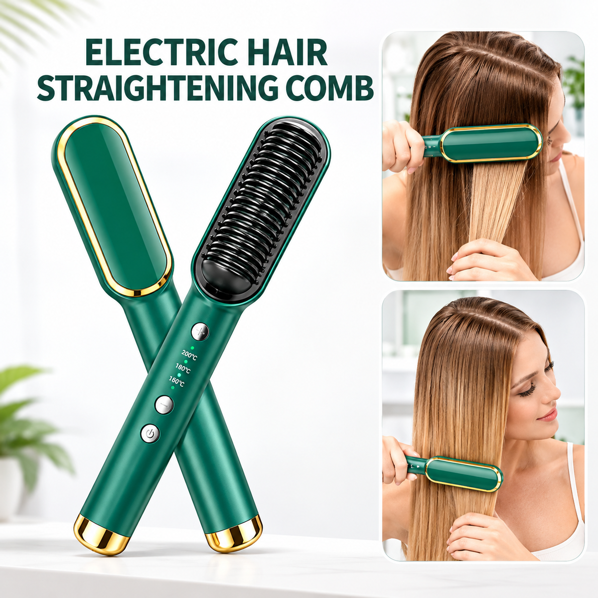 Electric Hair Straightening Comb