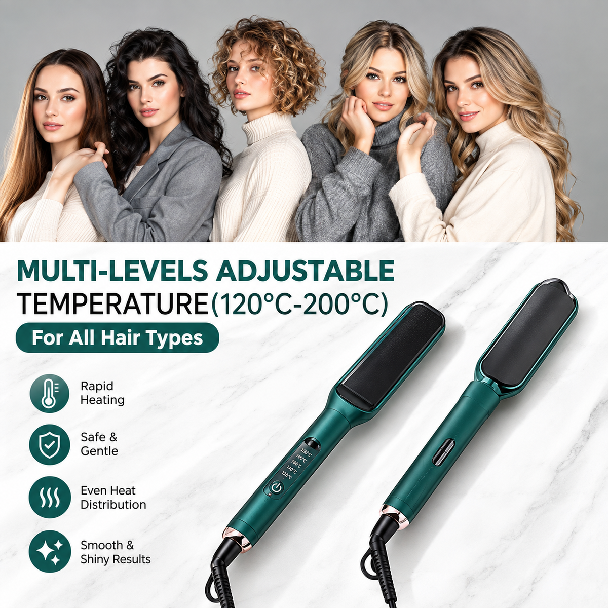 Electric Hair Straightening Comb