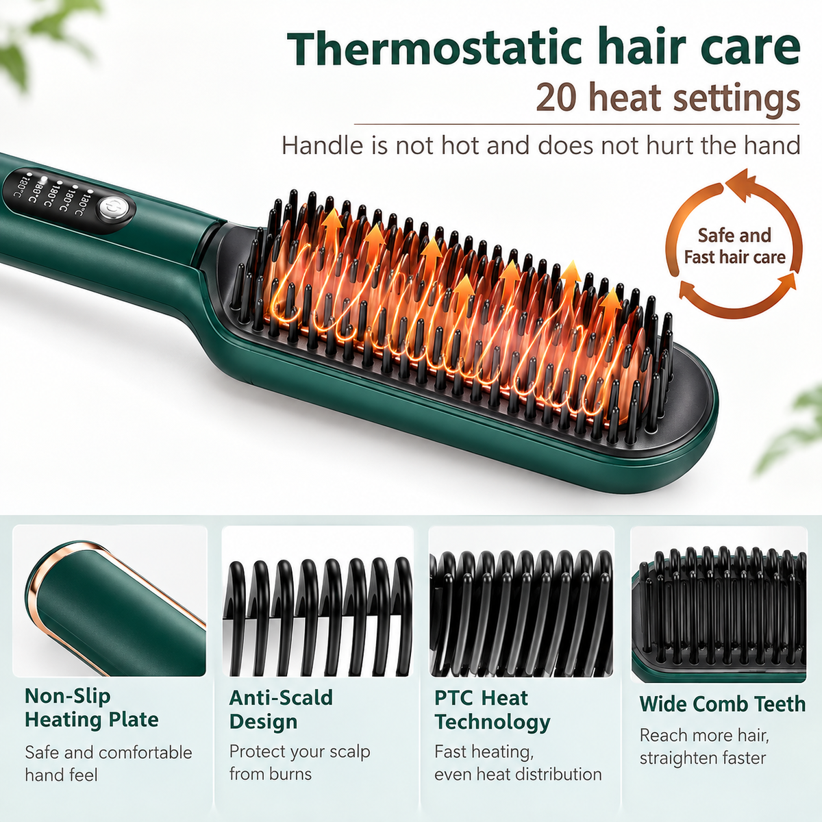 Electric Hair Straightening Comb