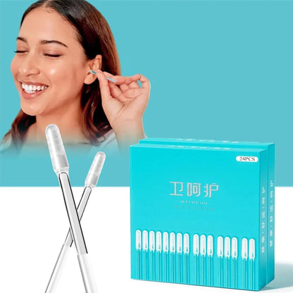 Soft Silicone Adhesive Sticky Ear Cleaner Sticks ( Set of 24 Pcs)