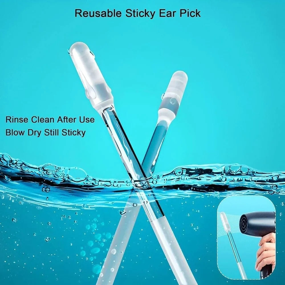 Soft Silicone Adhesive Sticky Ear Cleaner Sticks ( Set of 24 Pcs)