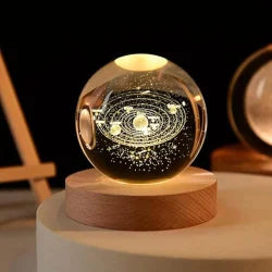 3D Crystal Globe Night Light