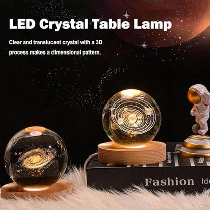 3D Crystal Globe Night Light